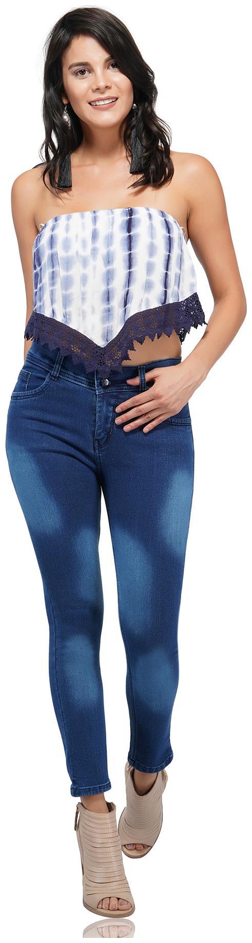 

ESSENCE JEANS Women Blue Skinny fit Jeans