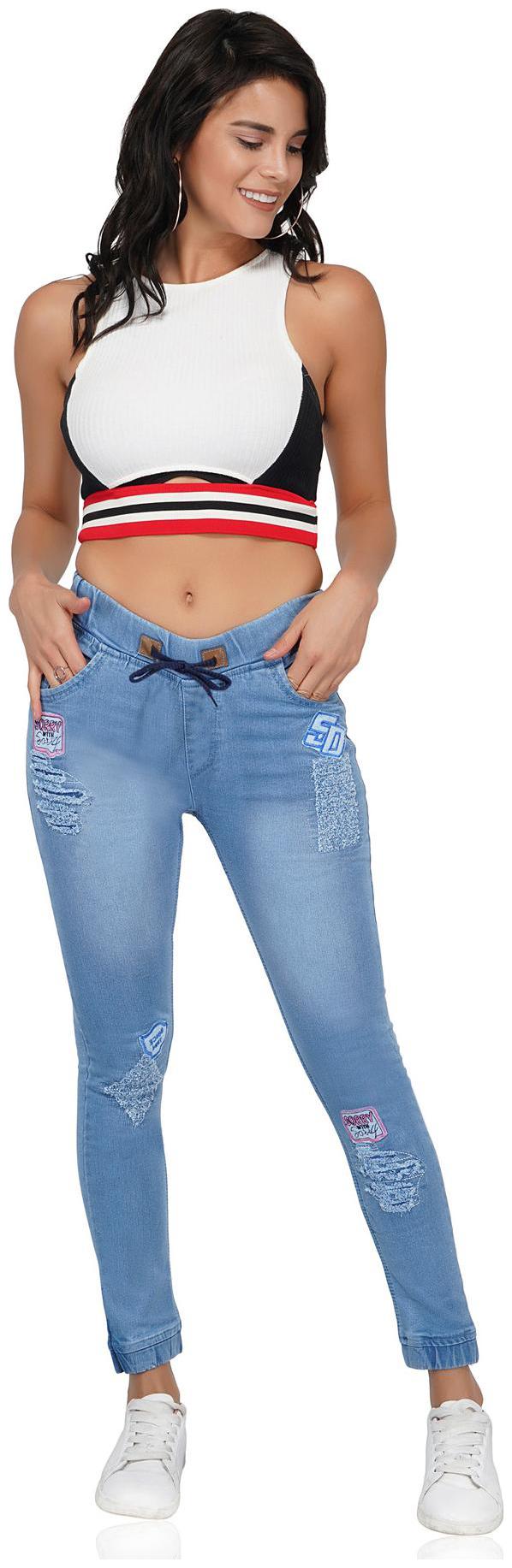 

ESSENCE JEANS Women Blue Skinny fit Jeans