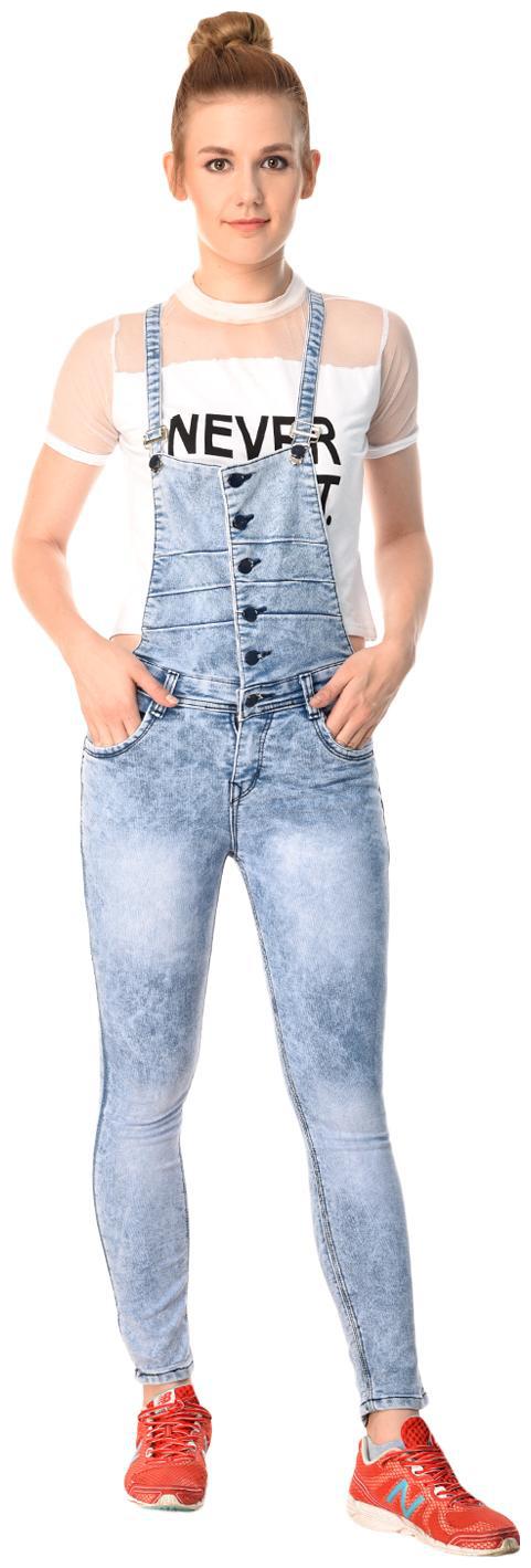 

ESSENCE JEANS Solid Dungaree - Blue