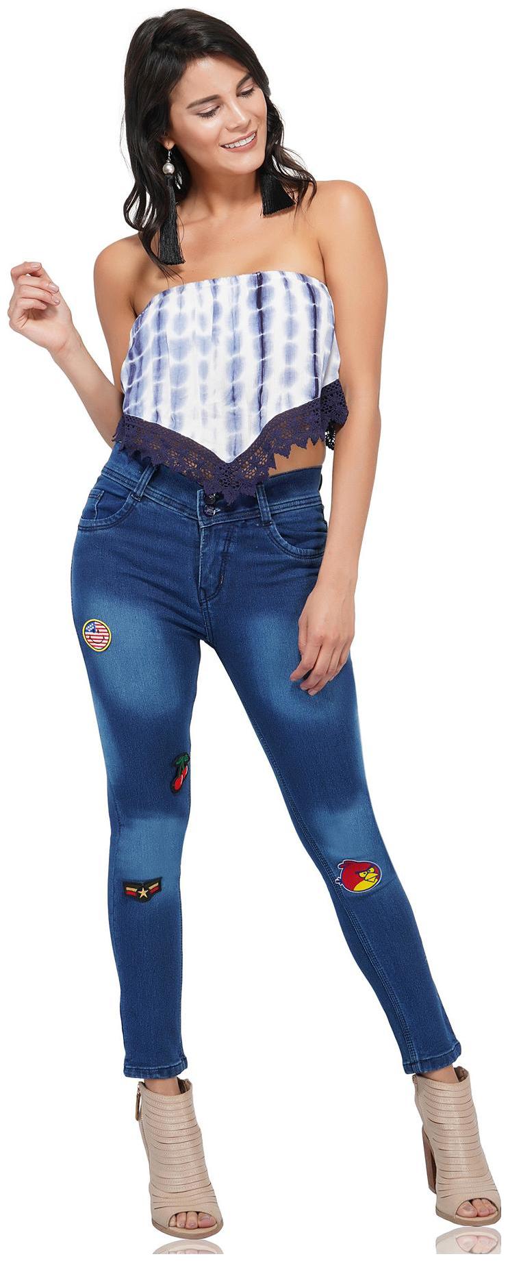

ESSENCE JEANS Women Blue Skinny fit Jeans