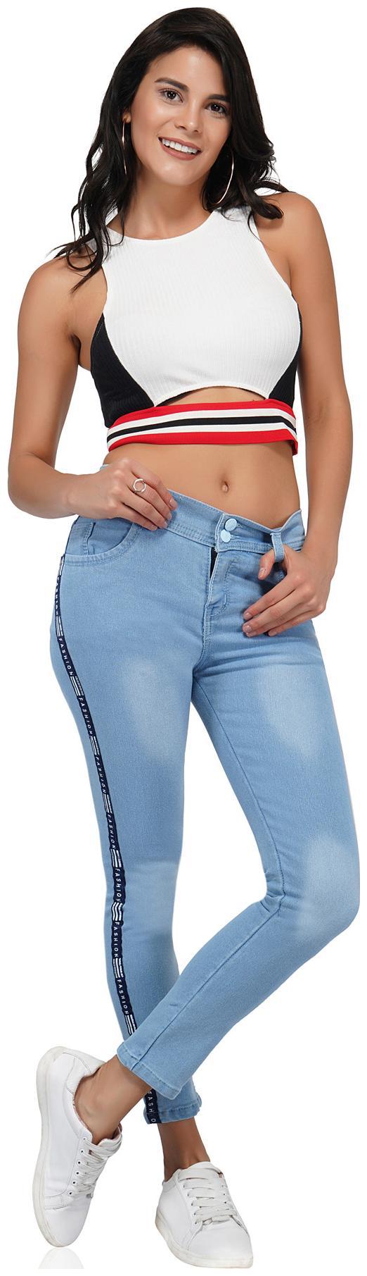 

ESSENCE JEANS Women Blue Skinny fit Jeans