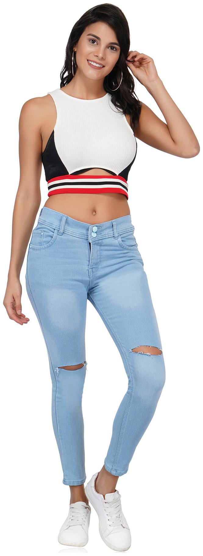 

ESSENCE JEANS Women Blue Skinny fit Jeans
