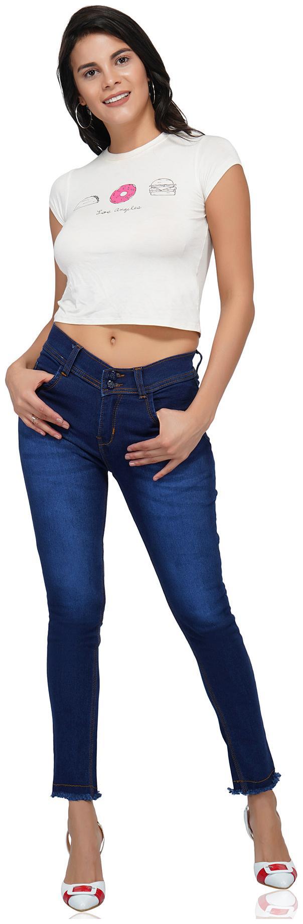 

ESSENCE JEANS Women Blue Skinny fit Jeans