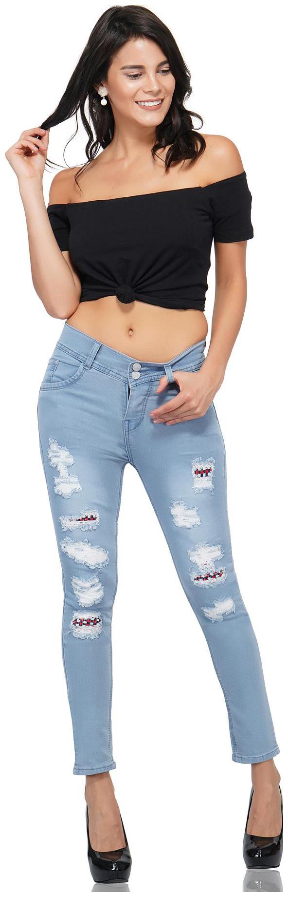

ESSENCE JEANS Women Blue Skinny fit Jeans