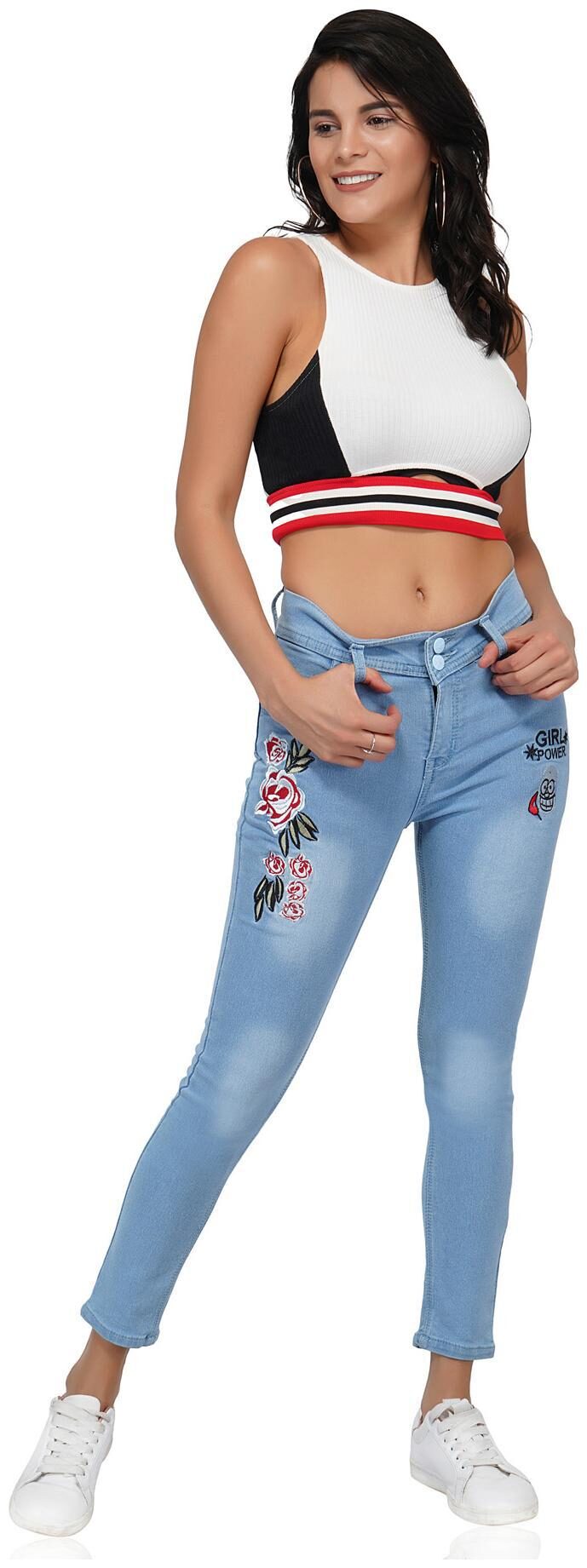 

ESSENCE JEANS Women Blue Skinny fit Jeans