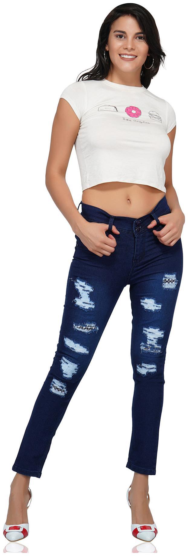 

ESSENCE JEANS Women Blue Skinny fit Jeans