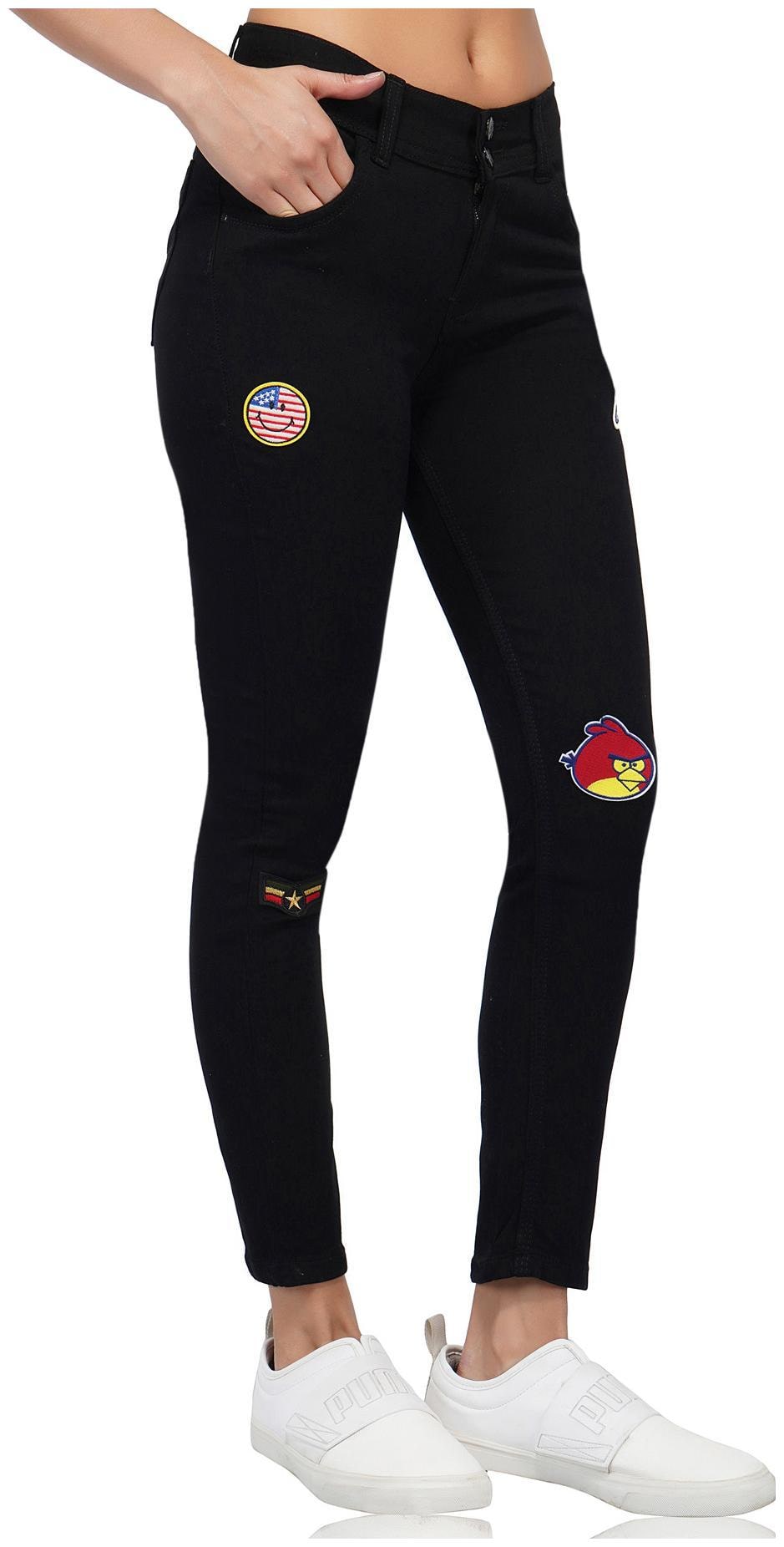 

ESSENCE JEANS Women Black Skinny fit Jeans