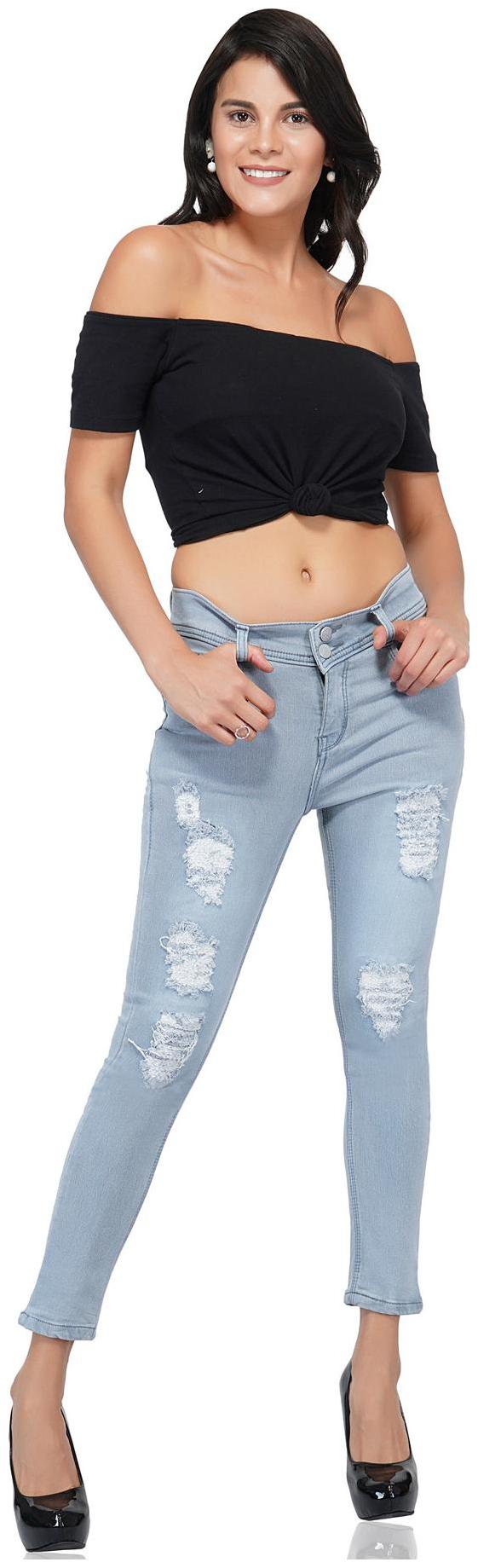 

ESSENCE JEANS Women Blue Skinny fit Jeans