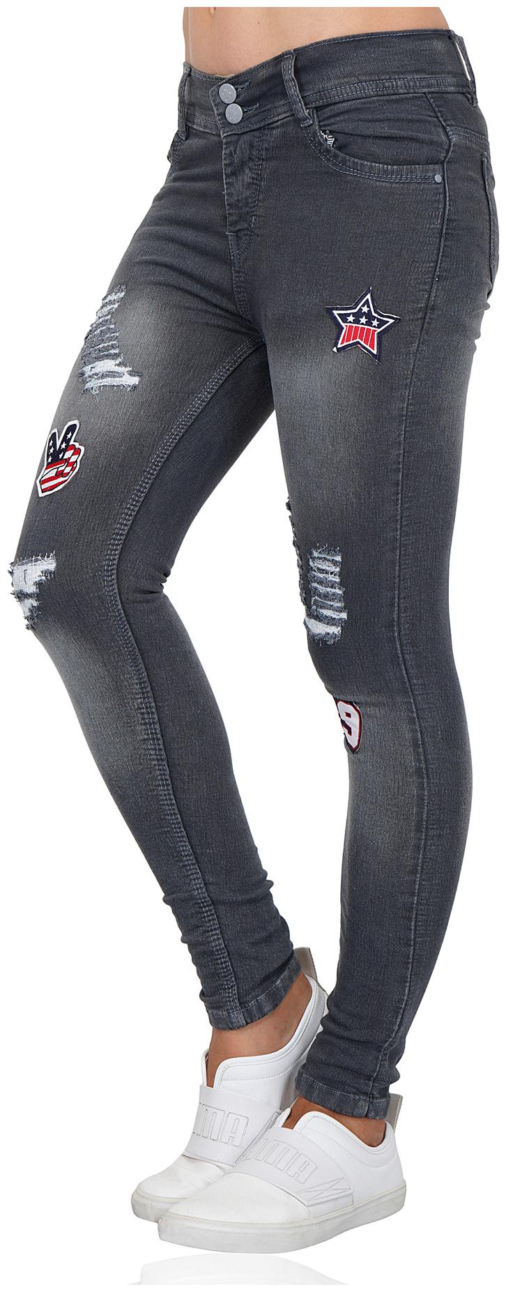 

ESSENCE JEANS Women Grey Skinny fit Jeans