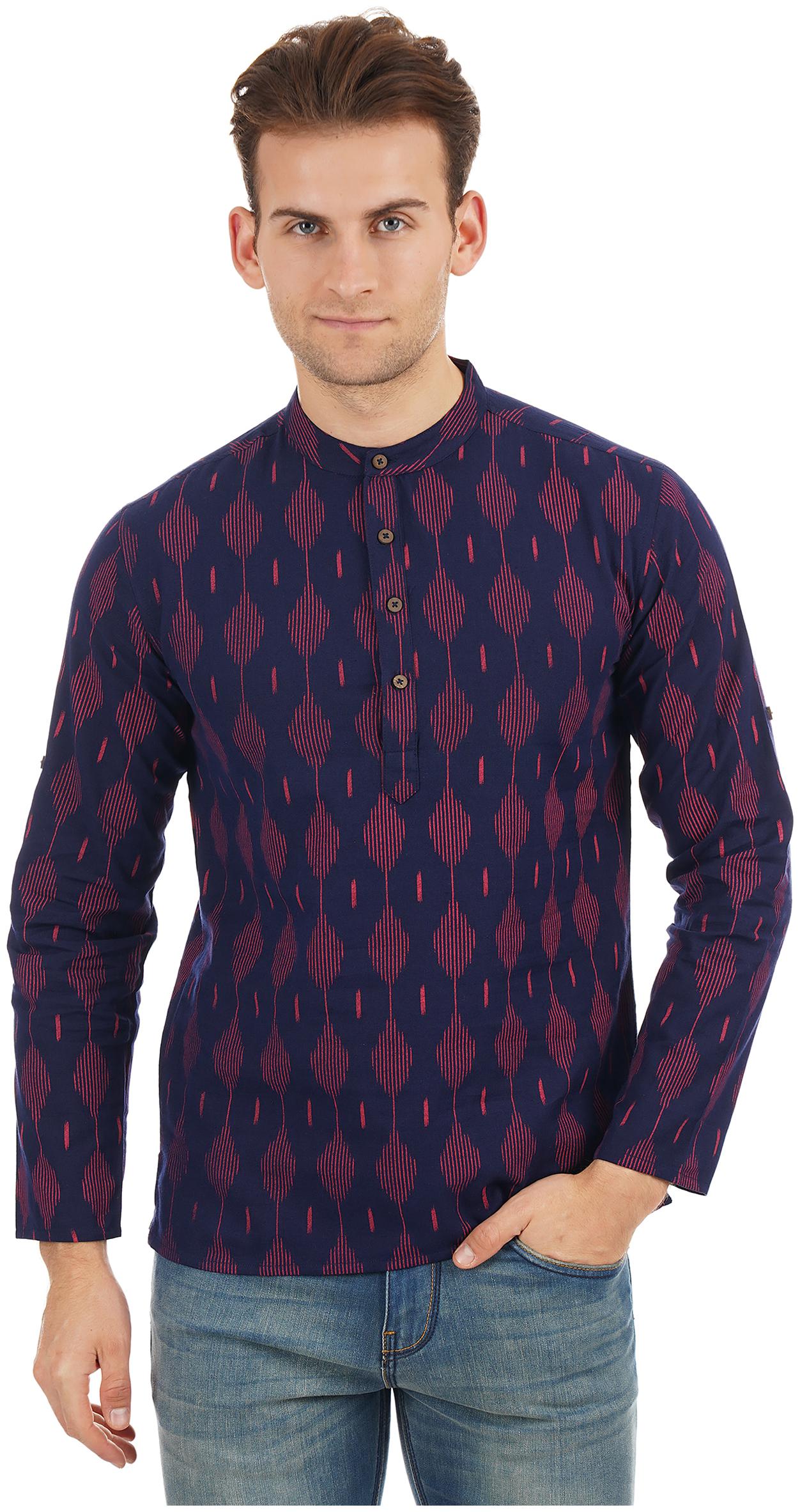 

Ethnicity Men Blue Slim Fit Kurta
