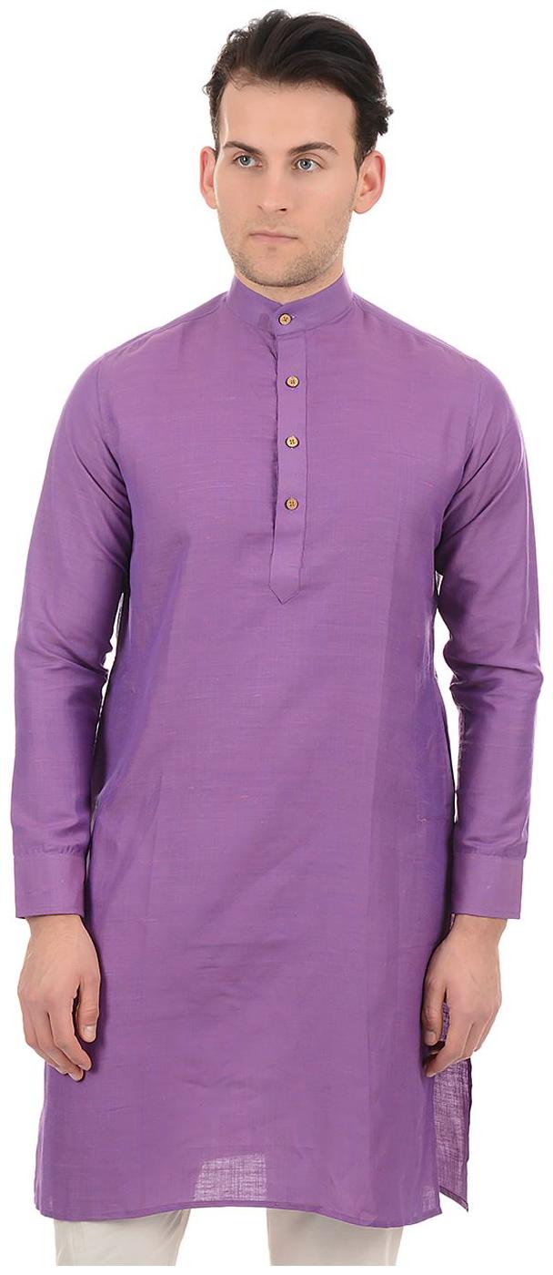 

Ethnicity Men Purple Regular Fit Kurta