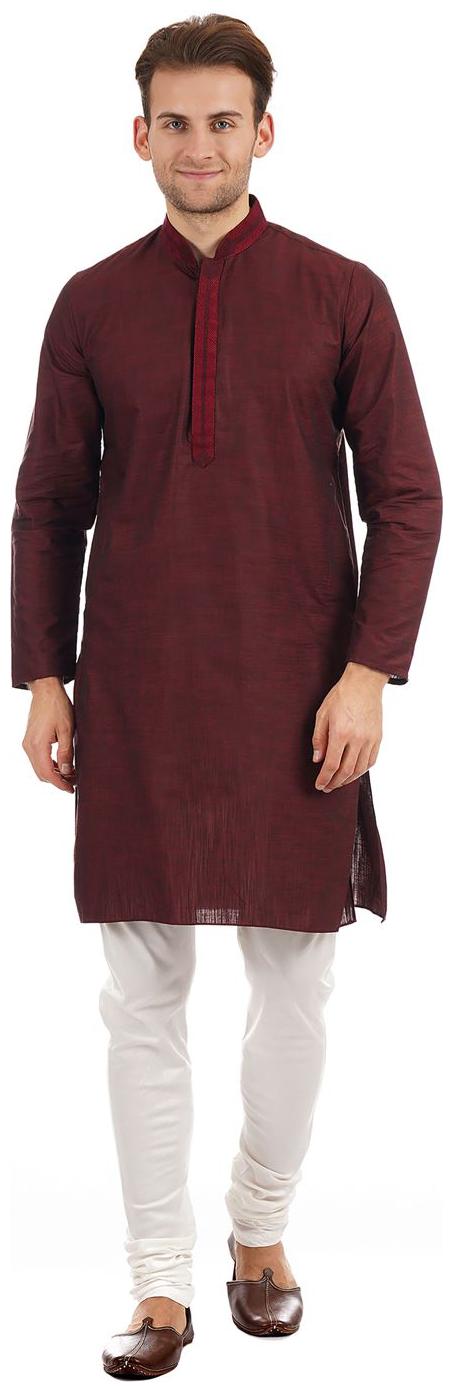 

Ethnicity Men Maroon Slim Fit Kurta