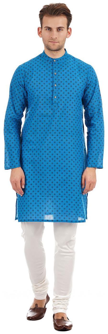 

Ethnicity Men Blue Slim Fit Kurta