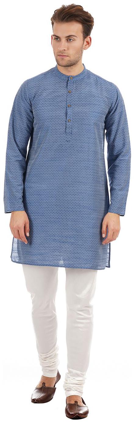 

Ethnicity Men Blue Slim Fit Kurta