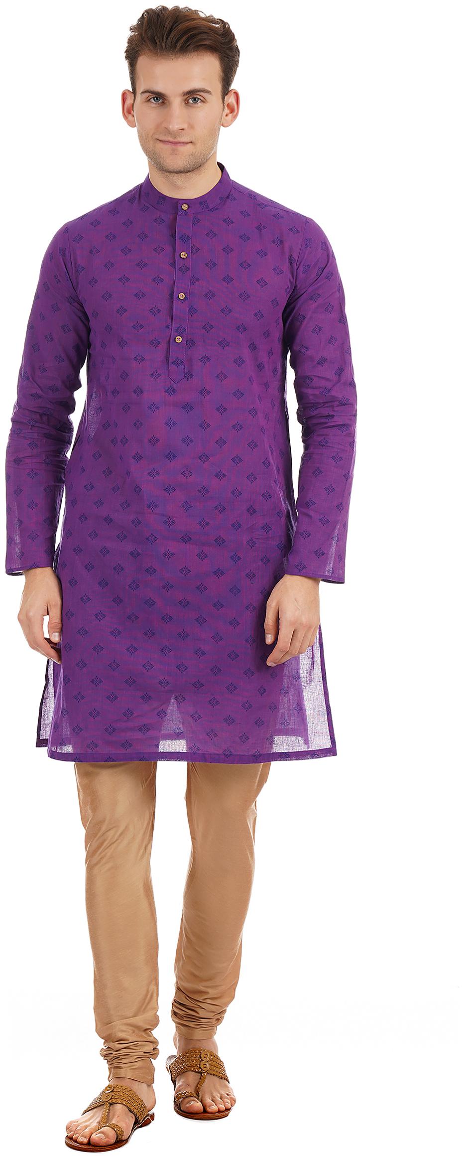 

Ethnicity Men Blue Slim Fit Kurta