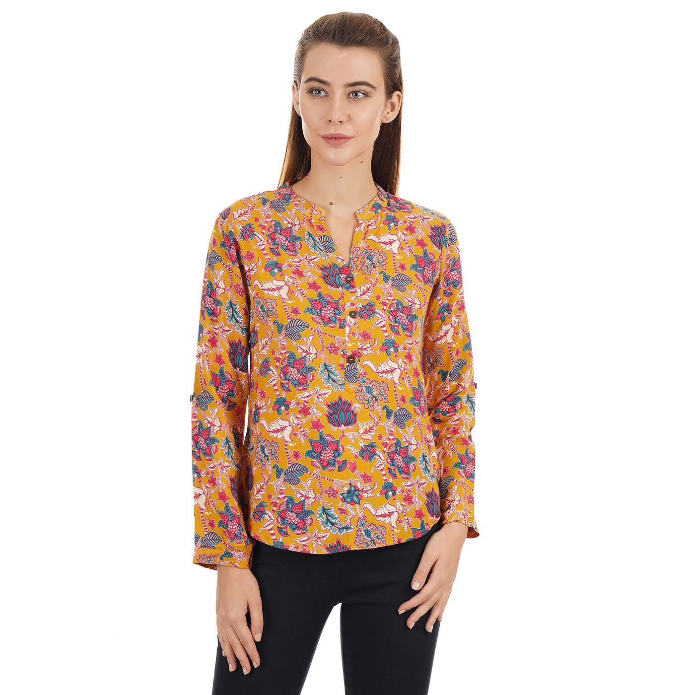 

Ethnicity Women Floral Regular top - Multi
