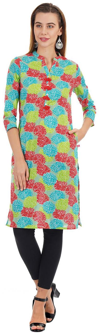 

Ethnicity Women Multi Printed Straight Kurta