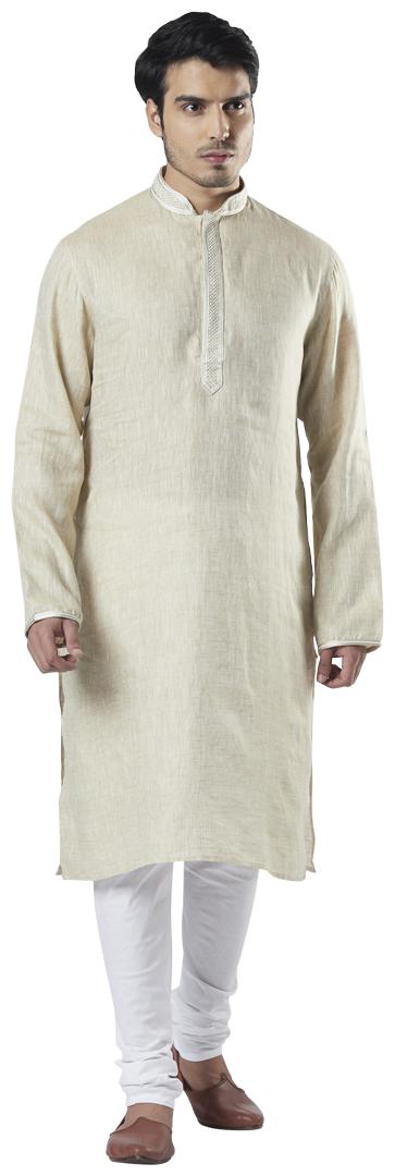 

Ethnix By Raymond Men Beige Regular Fit Kurta
