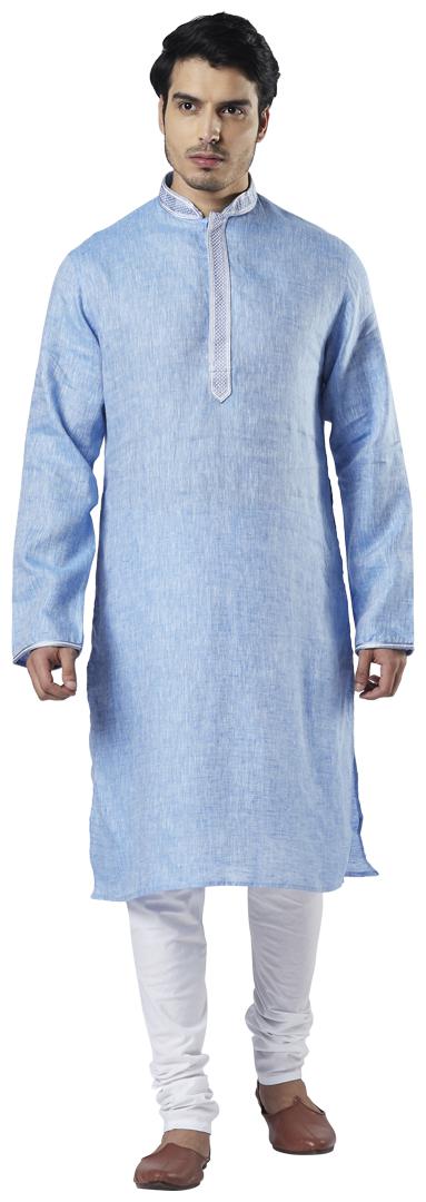 

Ethnix By Raymond Men Blue Regular Fit Kurta