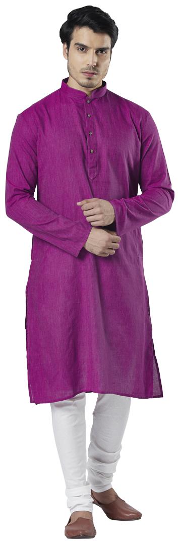

Ethnix By Raymond Men Pink Regular Fit Kurta