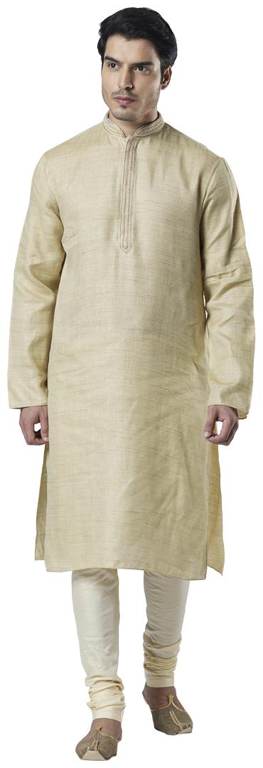 

Ethnix By Raymond Men Beige Regular Fit Kurta