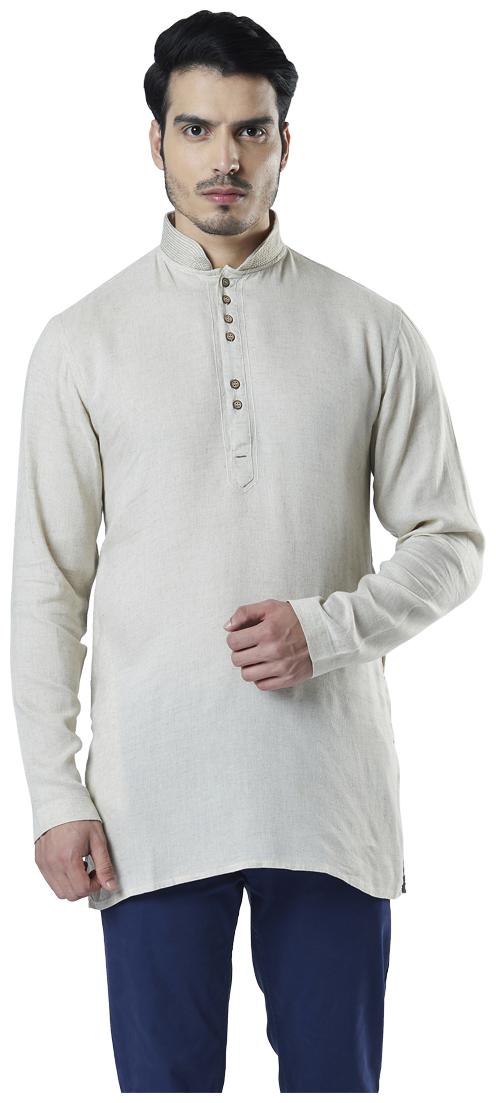 

Ethnix By Raymond Men Beige Regular Fit Kurta