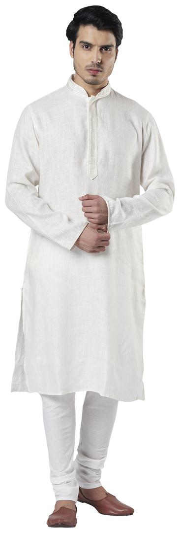 

Ethnix By Raymond Men Off White Regular Fit Kurta