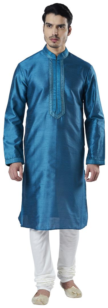 

Ethnix By Raymond Men Blue Regular Fit Kurta