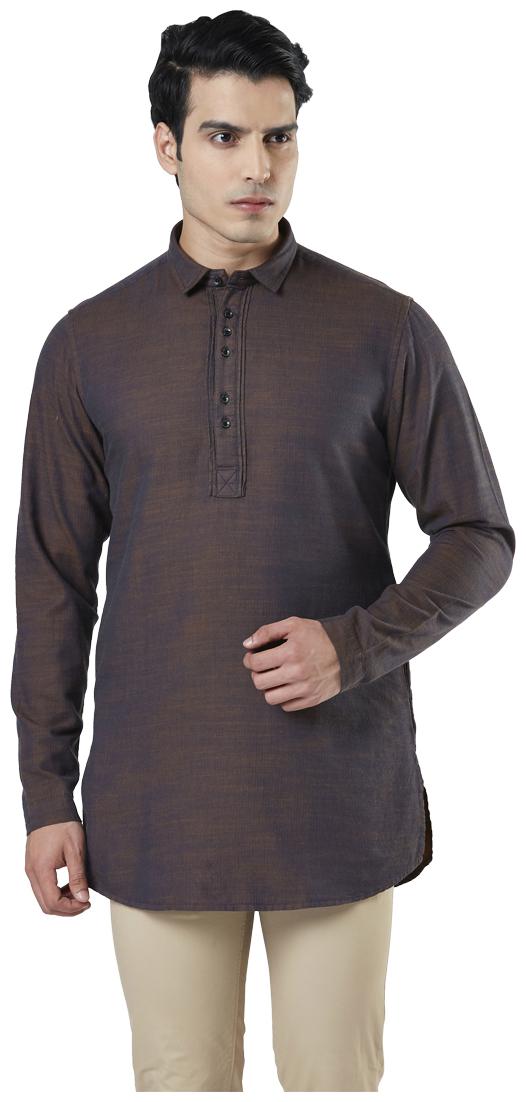 

Ethnix By Raymond Men Brown Regular Fit Kurta