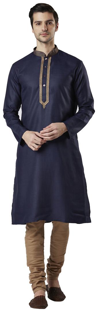 

Ethnix By Raymond Men Blue Regular Fit Kurta