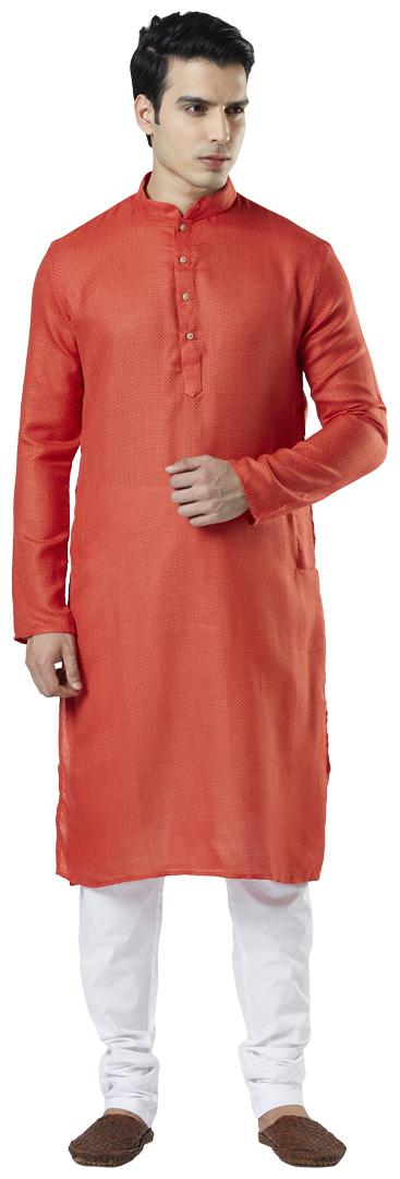

Ethnix By Raymond Men Red Regular Fit Kurta