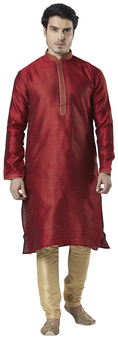 

Ethnix By Raymond Men Red Regular Fit Kurta