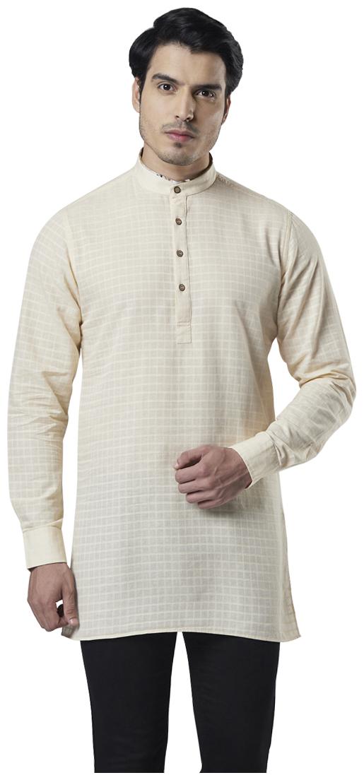 

Ethnix By Raymond Men Yellow Regular Fit Kurta