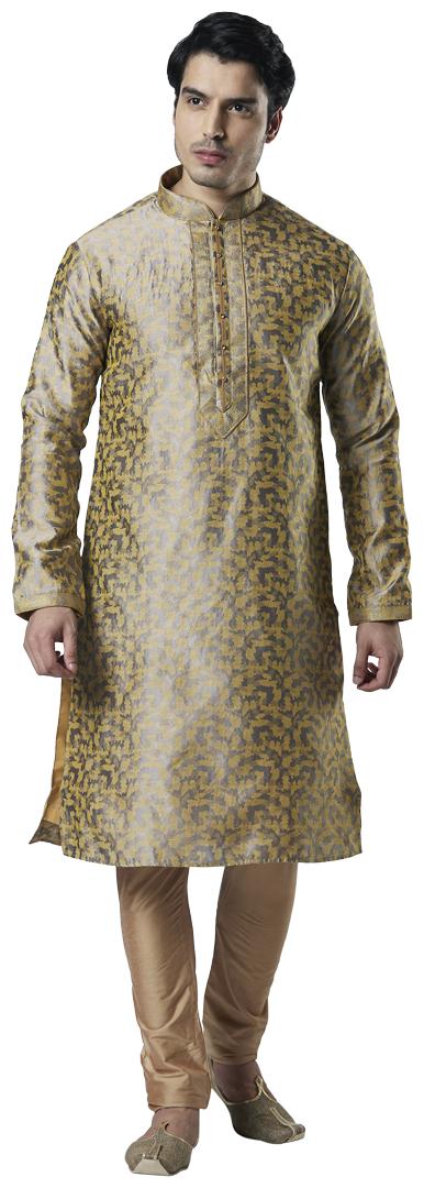 

Ethnix By Raymond Men Grey Regular Fit Kurta