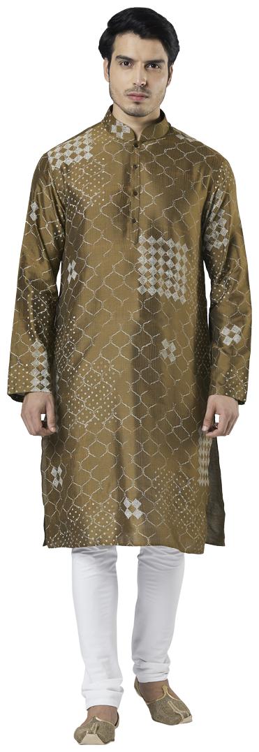 

Ethnix By Raymond Men Brown Regular Fit Kurta