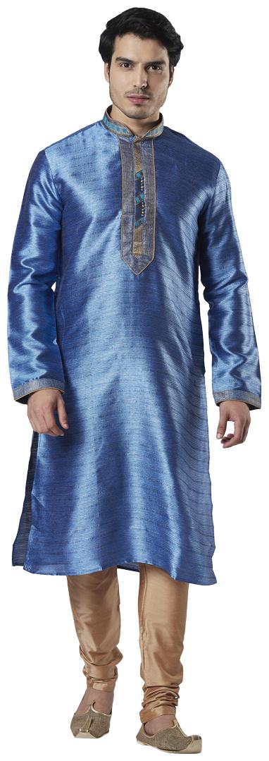 

Ethnix By Raymond Men Blue Regular Fit Kurta
