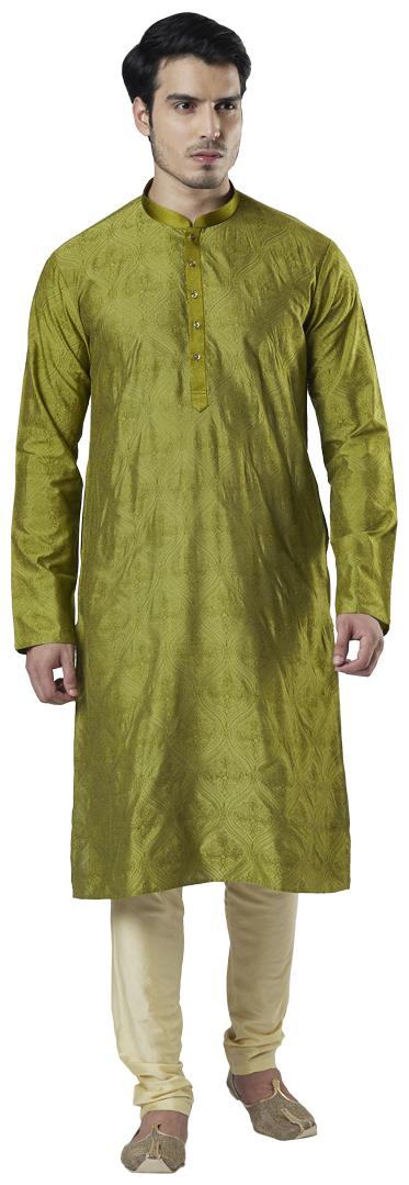 

Ethnix By Raymond Men Green Regular Fit Kurta