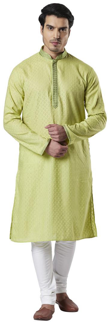 

Ethnix By Raymond Men Green Regular Fit Kurta