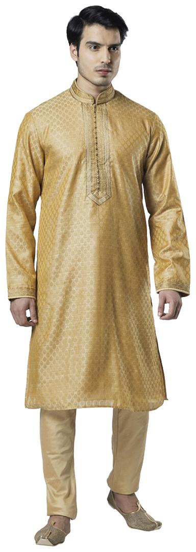 

Ethnix By Raymond Men Yellow Regular Fit Kurta