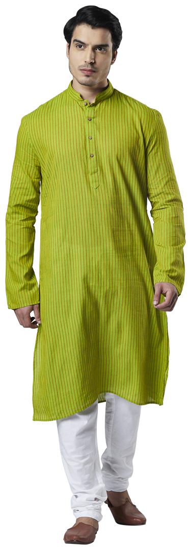 

Ethnix By Raymond Men Green Regular Fit Kurta
