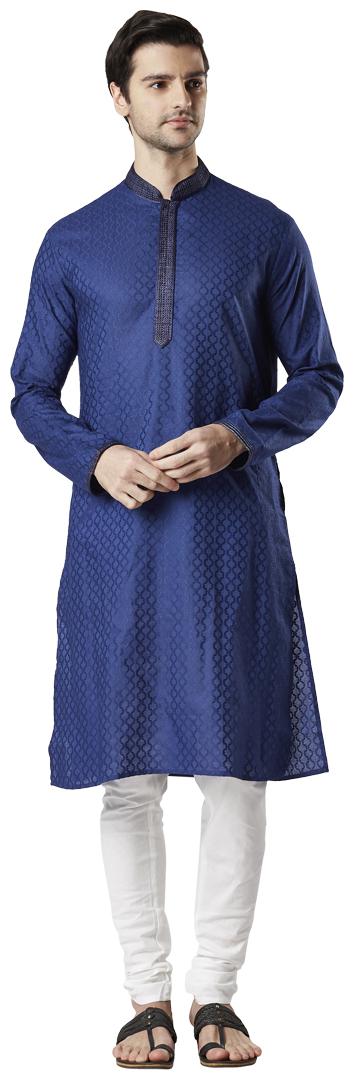 

Ethnix By Raymond Men Blue Regular Fit Kurta