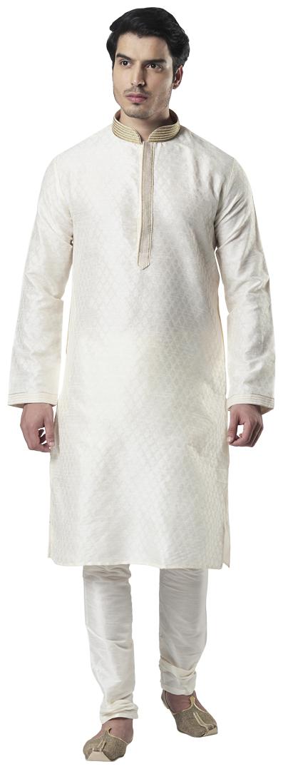 

Ethnix By Raymond Men Off White Regular Fit Kurta