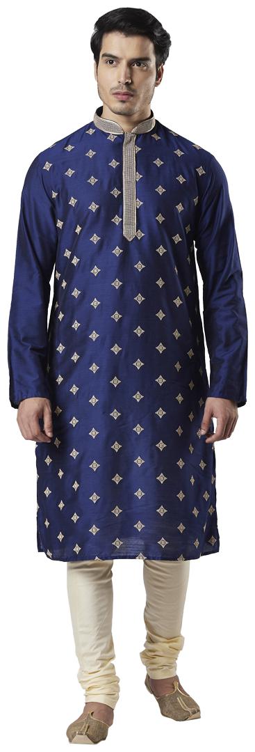 

Ethnix By Raymond Men Blue Regular Fit Kurta