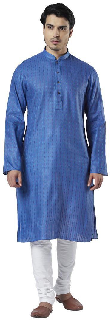 

Ethnix By Raymond Men Blue Regular Fit Kurta