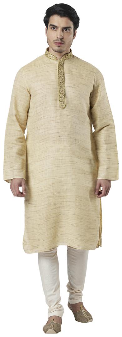 

Ethnix By Raymond Men Beige Regular Fit Kurta