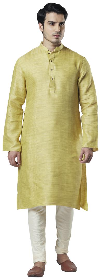 

Ethnix By Raymond Men Yellow Regular Fit Kurta