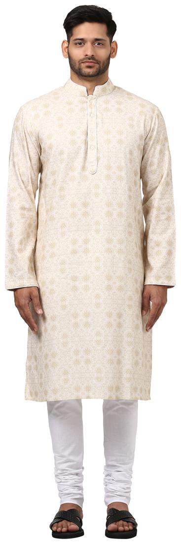 

Ethnix By Raymond Men White Regular Fit Kurta