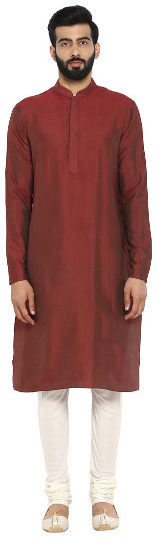 

Ethnix By Raymond Men Maroon Regular Fit Kurta