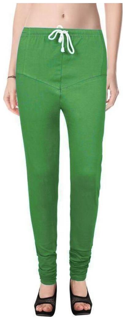 

Evection Premium V-Cut Cotton Lycra Leggings- Green