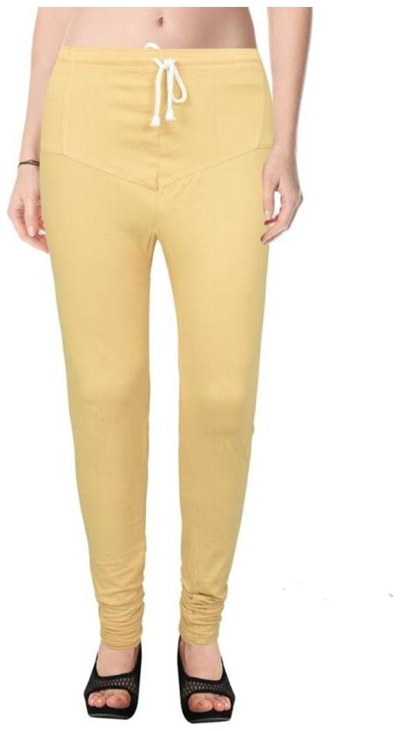 

Evection Premium V-Cut Cotton Lycra Legging - Beige